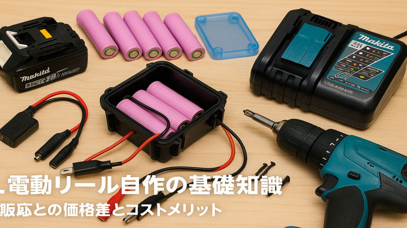 2.電動リールバッテリーの自作方法