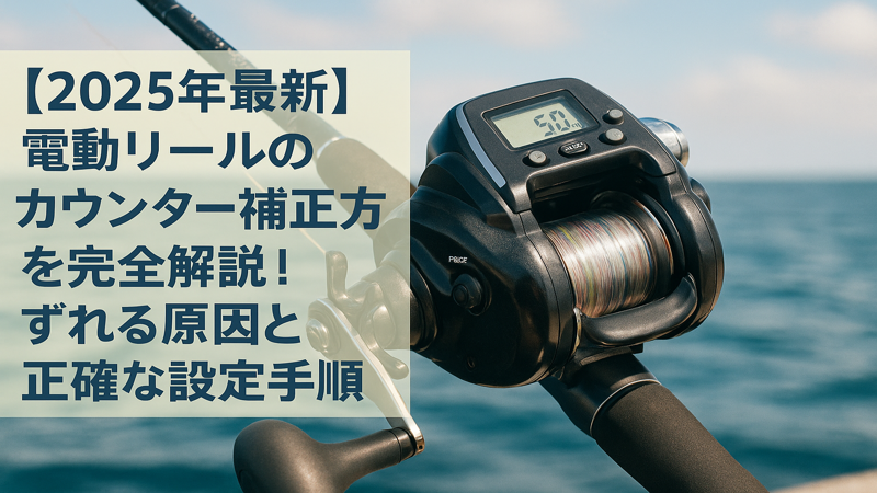 2025年最新】電動リールのカウンター補正方法を完全解説！ずれる原因と