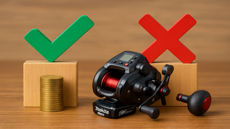 4.マキタバッテリーを電動リールで使うメリット・デメリット