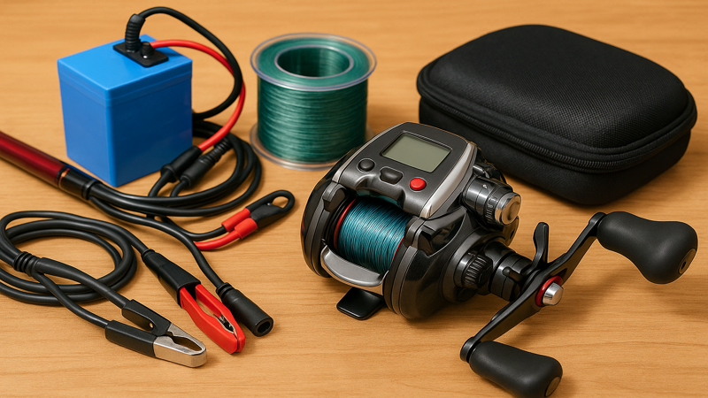 2.電動リールに絶対必要な道具一式