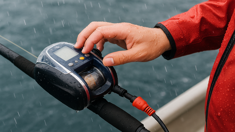3.雨の日の電動リール使用時の注意点