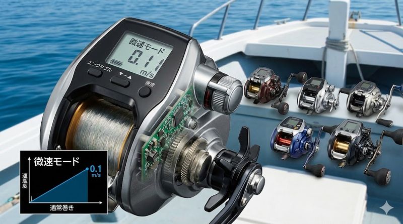 1.電動リールの微速巻き機能とは?