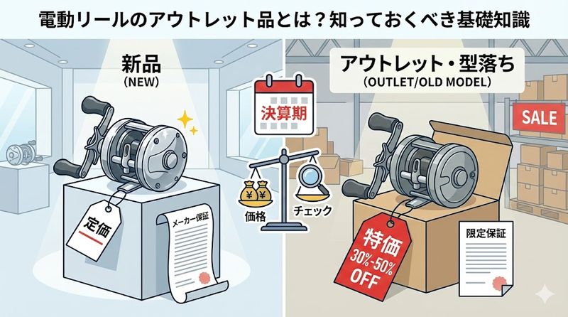 1. 電動リールのアウトレット品とは？知っておくべき基礎知識