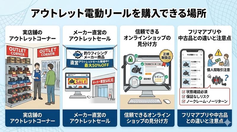 5. アウトレット電動リールを購入できる場所